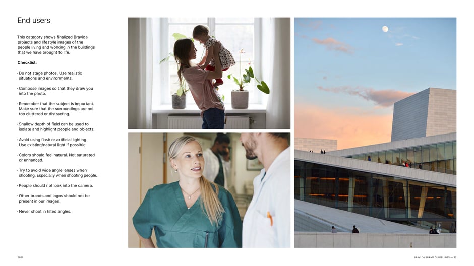 End users: lifestyle and project imagery