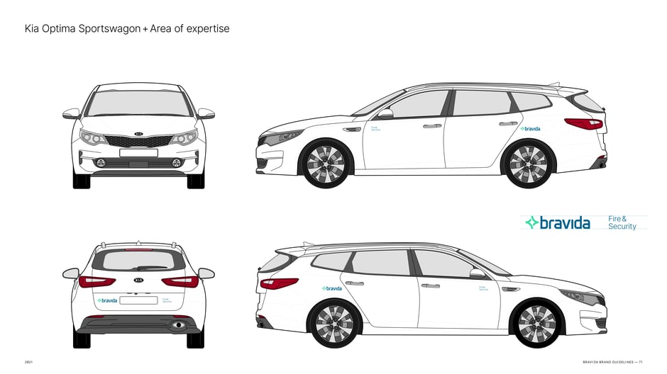 Kia Optima Sportswagon: livery for Fire & Security