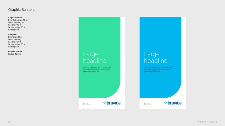 Graphic banners: vertical format