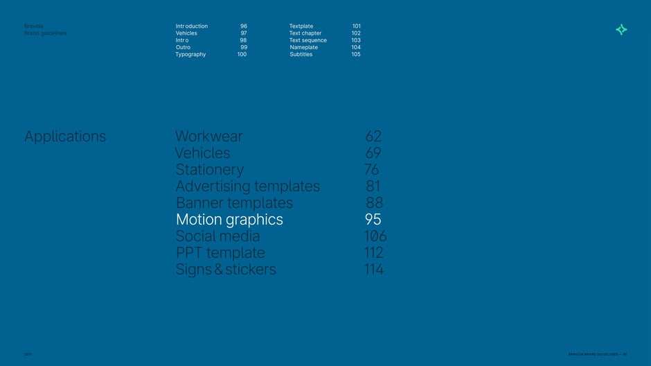 Applications: motion graphics