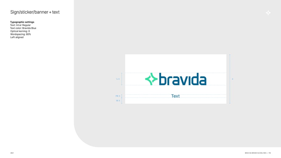 Sign/sticker/banner: spacing and grid