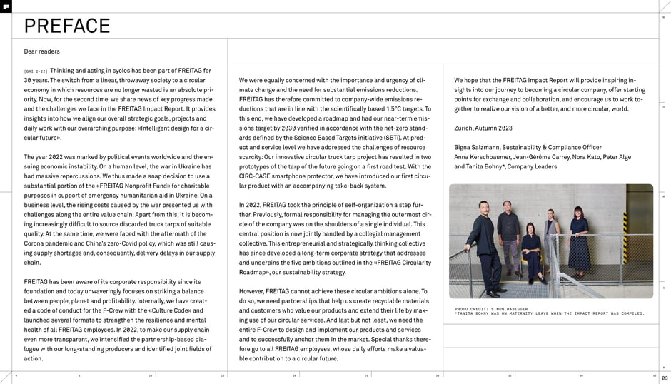 FREITAG Impact Report 2022 — slide preview 3