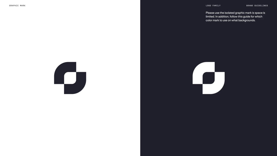 Graphic mark: light and dark reversals