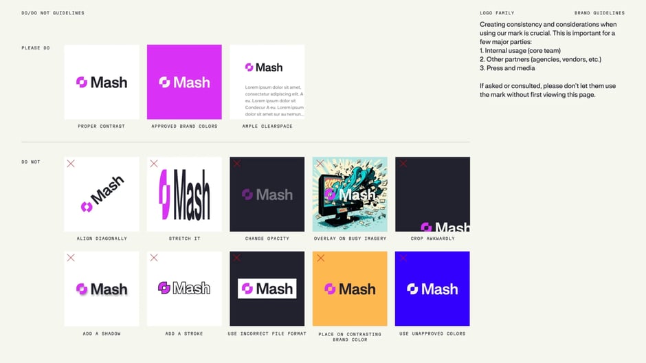 Logo do / do not guidelines