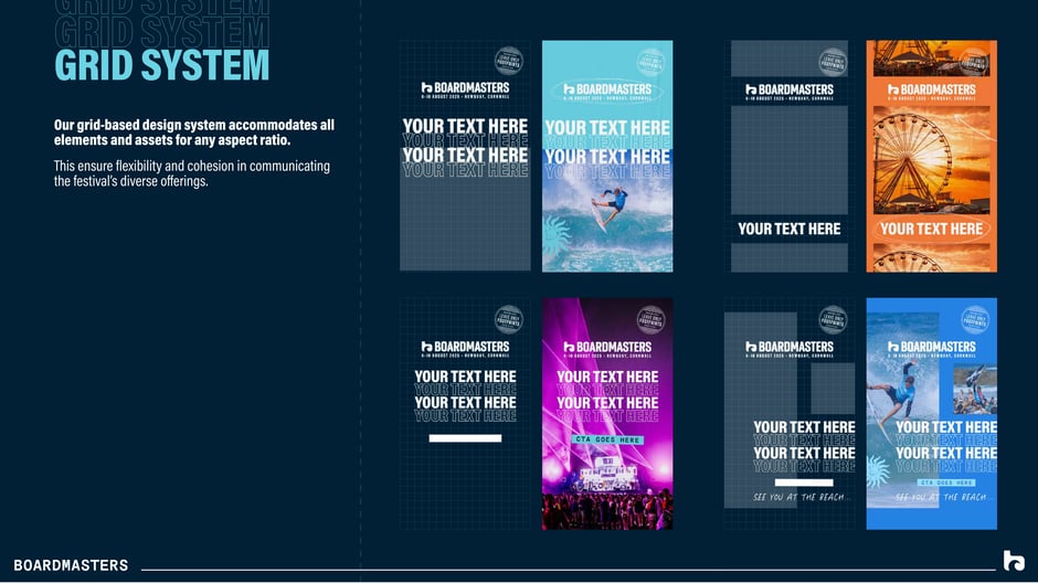 Grid system adapts to any aspect ratio