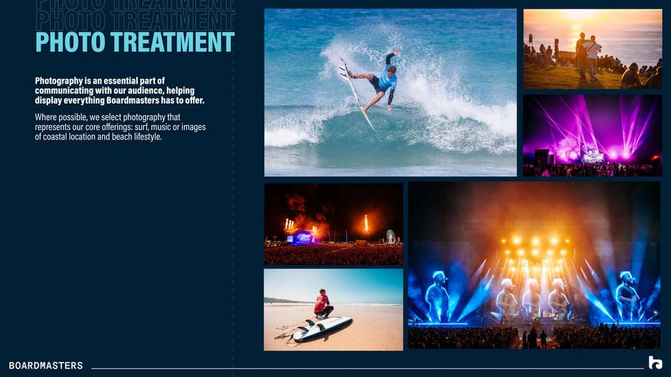 Photo treatment: surf, music, and coastal lifestyle