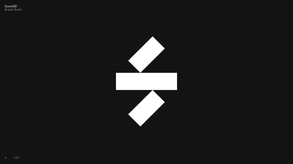 SoundID Brand Book — cover slide