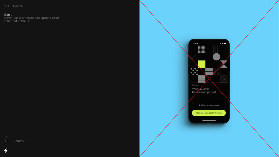 Don't use backgrounds that conflict with UI