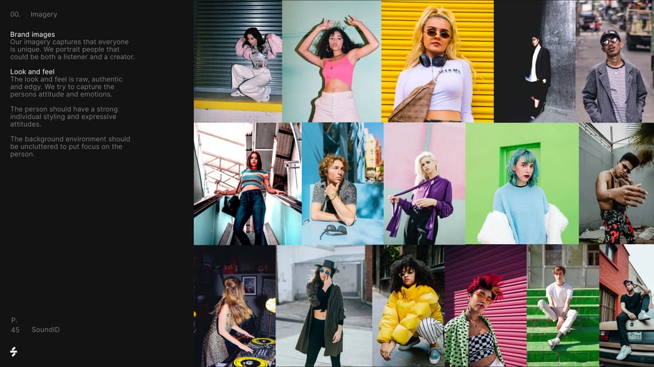 Brand images: raw, authentic, expressive