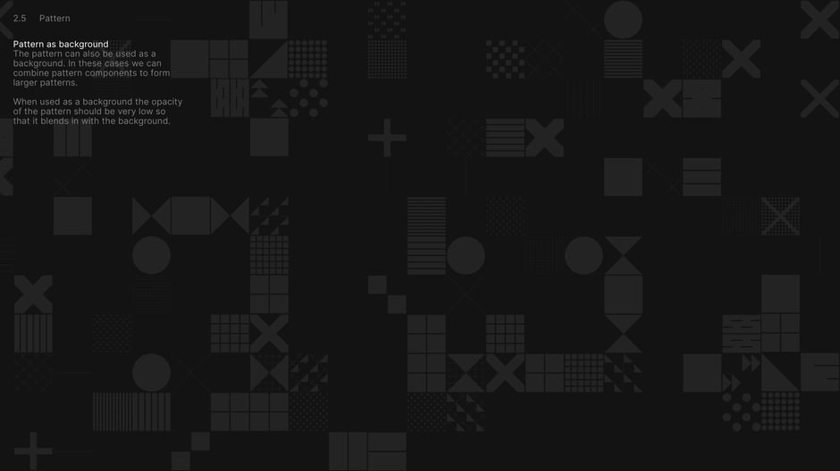 Build subtle backgrounds from combined pattern components