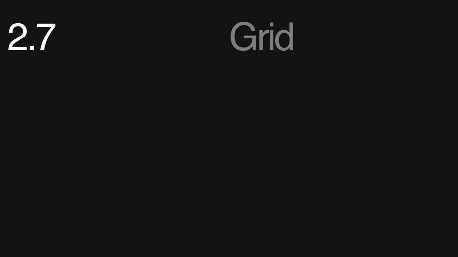 Introduces the grid system that structures layouts and helps align