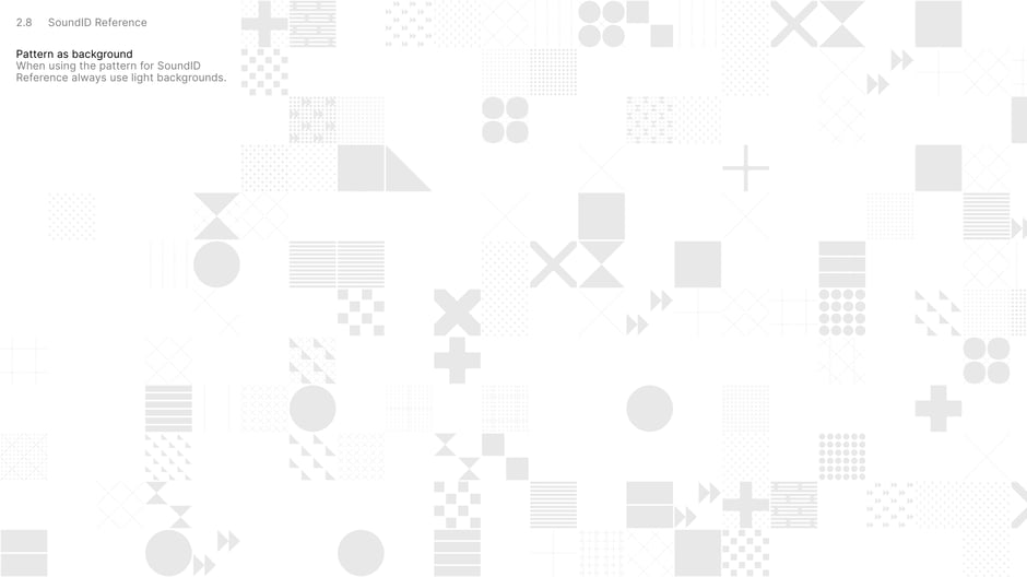 Pattern backgrounds: use light tones