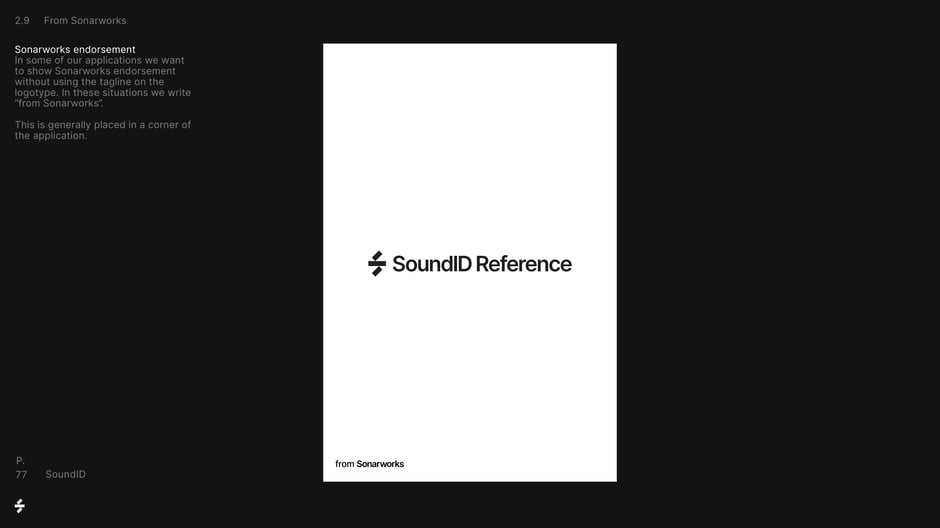 When a subtle endorsement is required, present 'from Sonarworks'