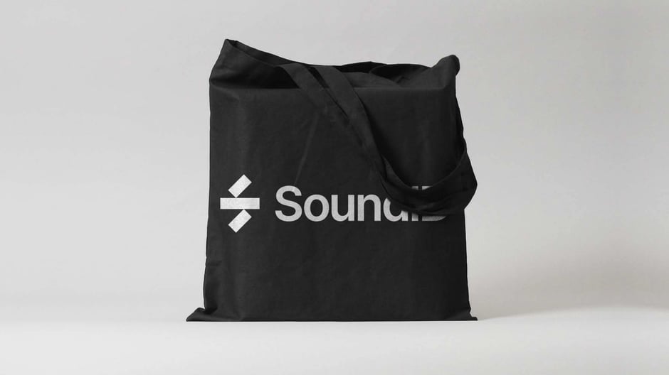 SoundID tote bag logo application