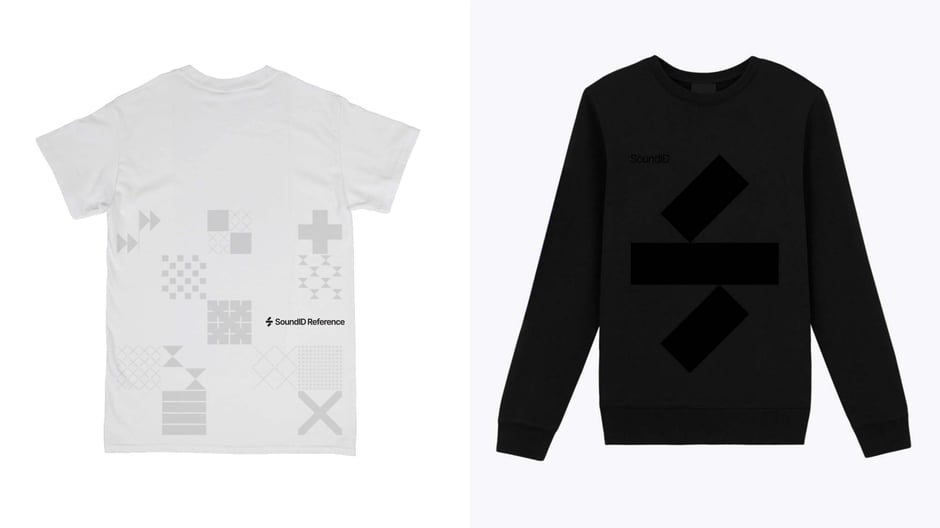 Merch mockups: t-shirt and sweatshirt