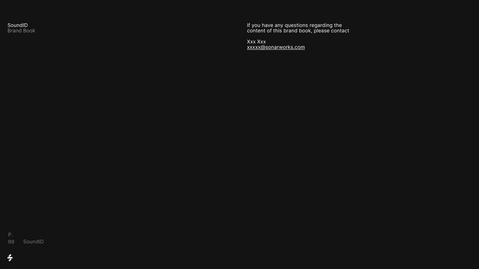 SoundID Brand book contact information