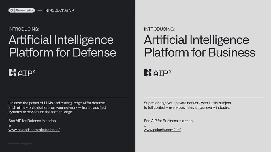 AIP for Defense and AIP for Business