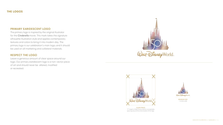 Primary earidescent logo and clear‑space