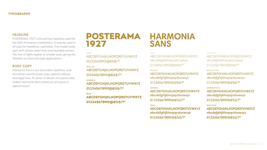 Posterama 1927 and Harmonia Sans
