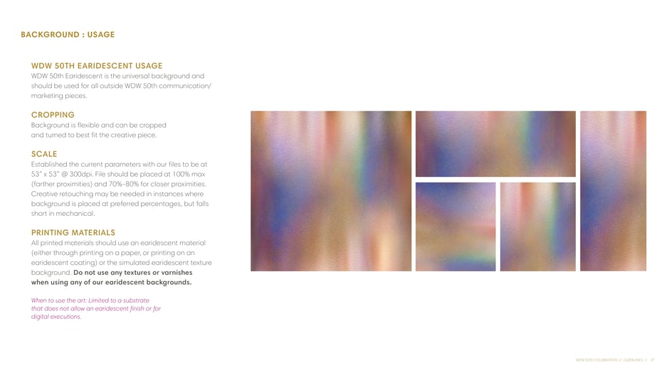 Earidescent usage: cropping, scale, printing
