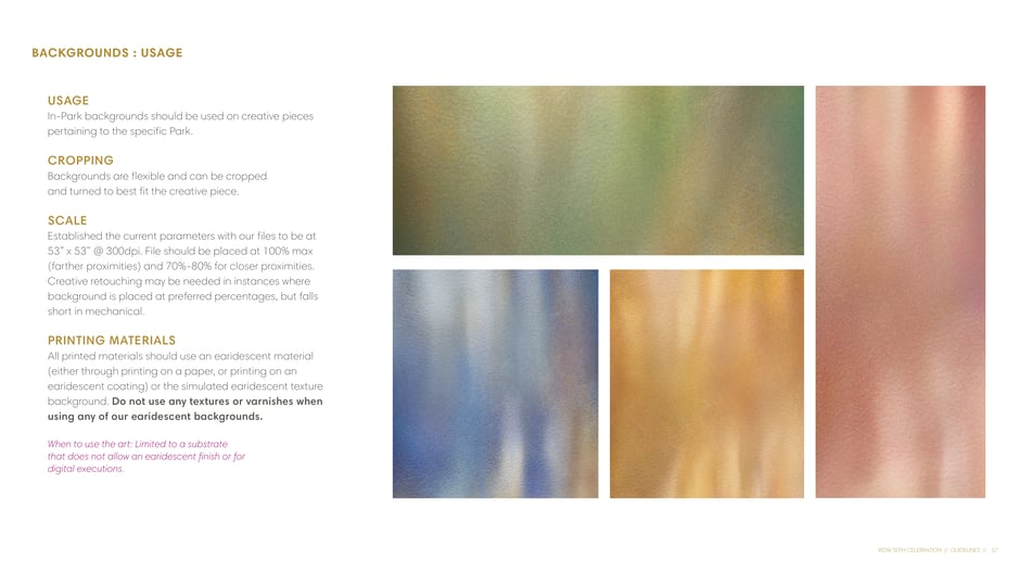 Backgrounds: usage, cropping, scale, printing