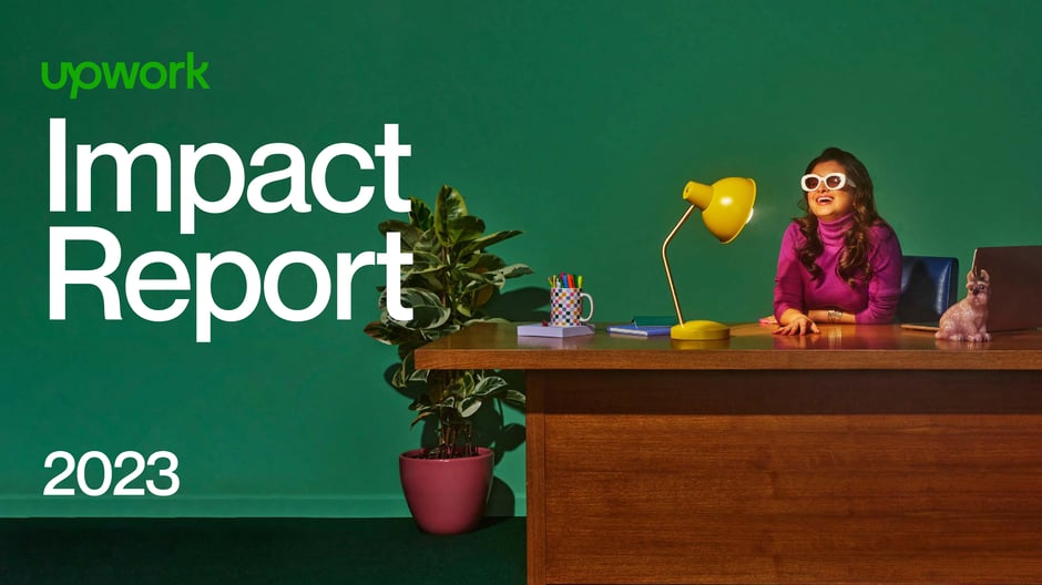 Upwork Impact Report 2023 — cover slide