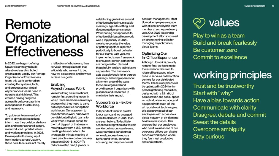 Upwork defined a remote-first operating strategy to build distributed-team systems