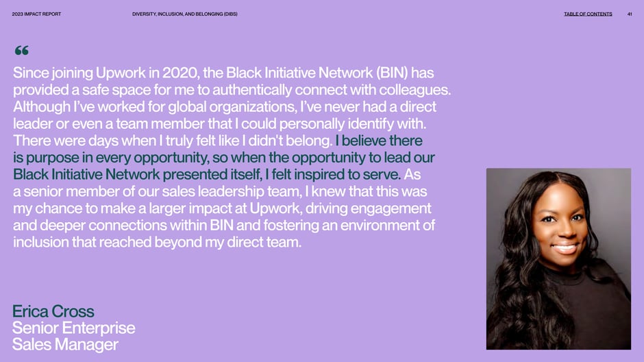 BIN testimonial: Erica Cross, Senior Enterprise Sales Manager