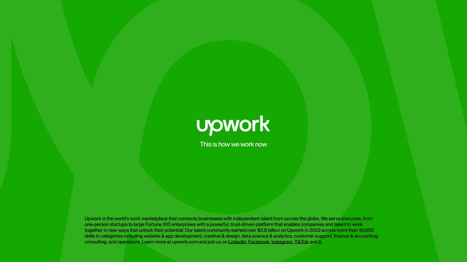 Upwork: This is how we work now