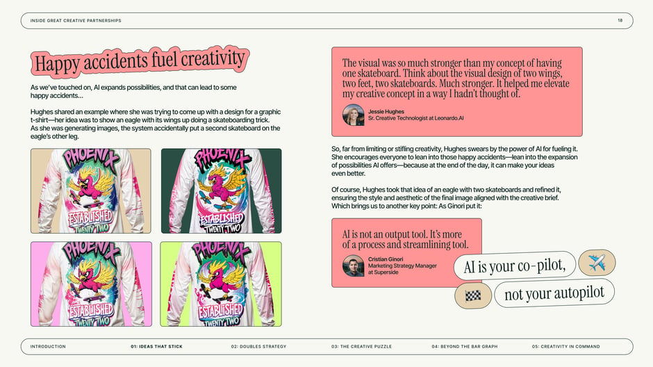 Happy accidents fuel creativity