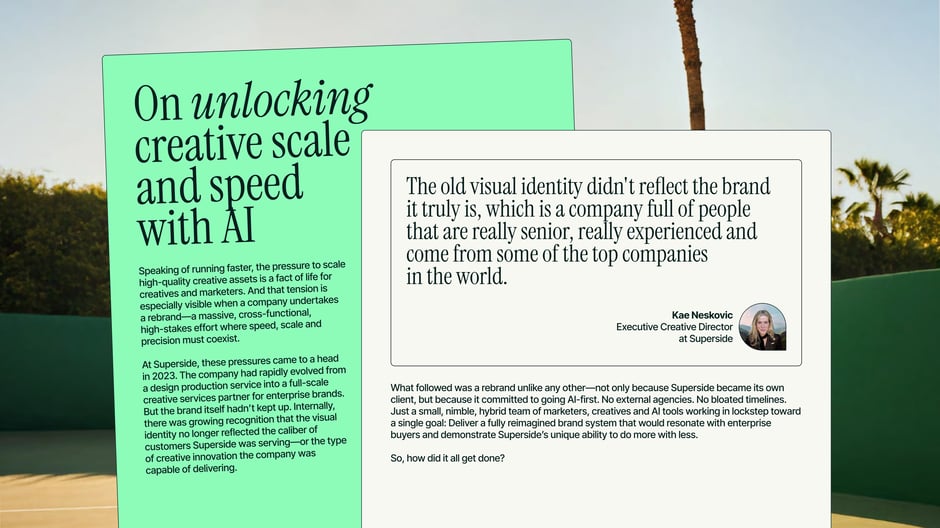 On unlocking creative scale and speed with AI