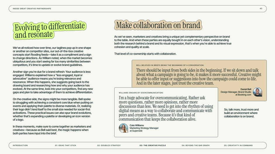 Evolving to differentiate and resonate