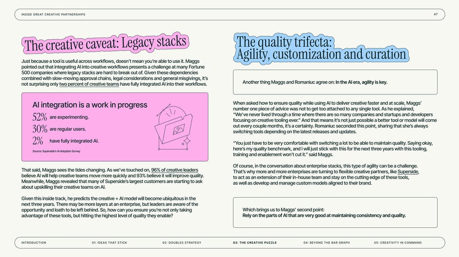 The creative caveat: Legacy stacks