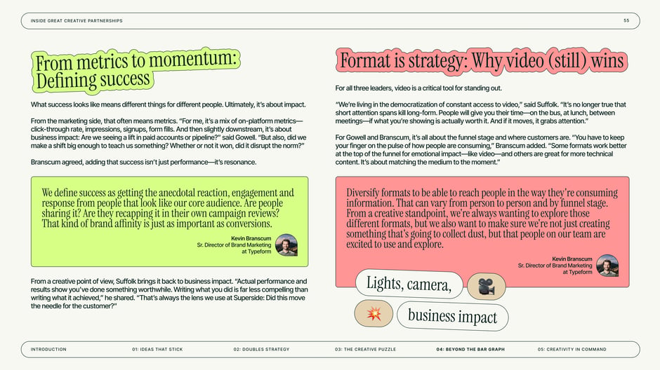 From metrics to momentum: Defining success; why video (still) wins