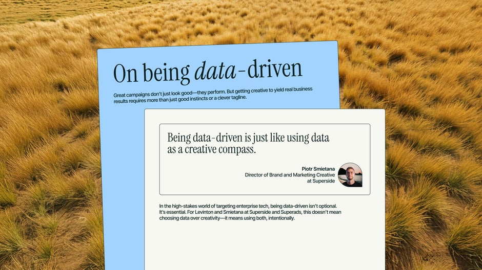 Positions data as a creative compass:combining metrics and experience