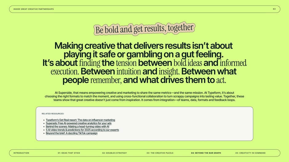 Finding the tension between bold ideas and insight