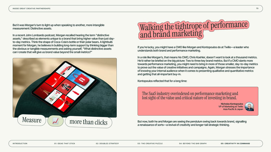 Walking the tightrope of performance and brand marketing
