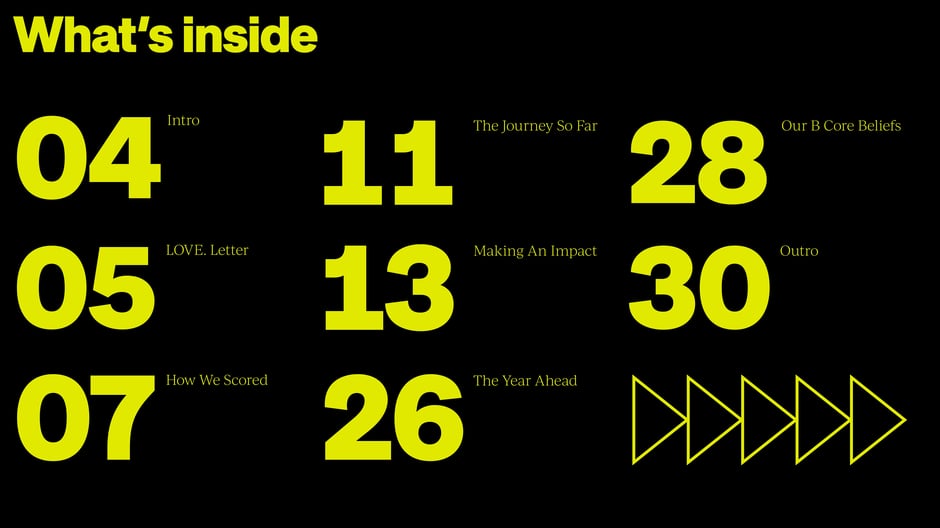 LOVE. Impact Report 2023 — slide preview 2