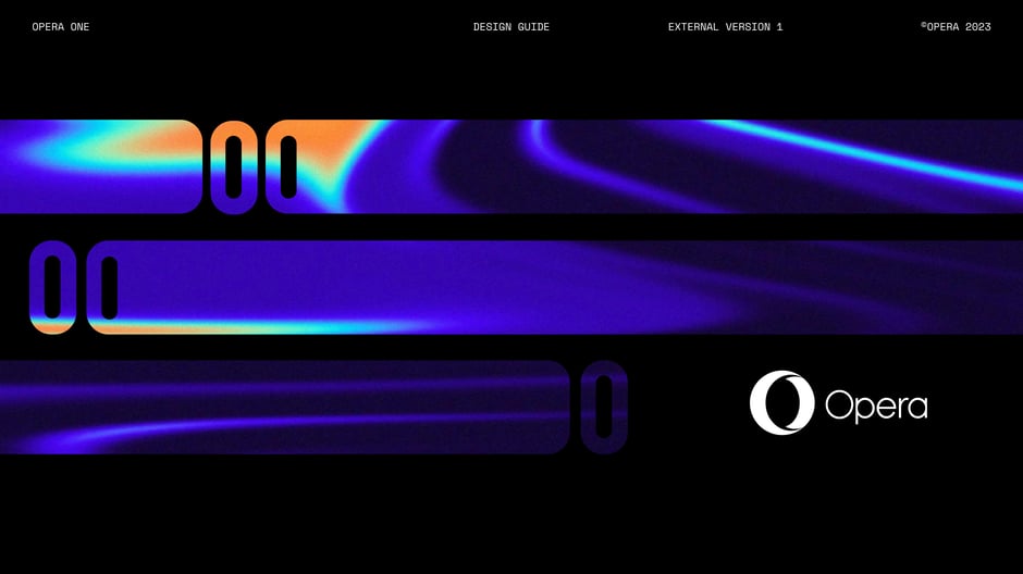 Opera One Design Guide 2023 — cover slide