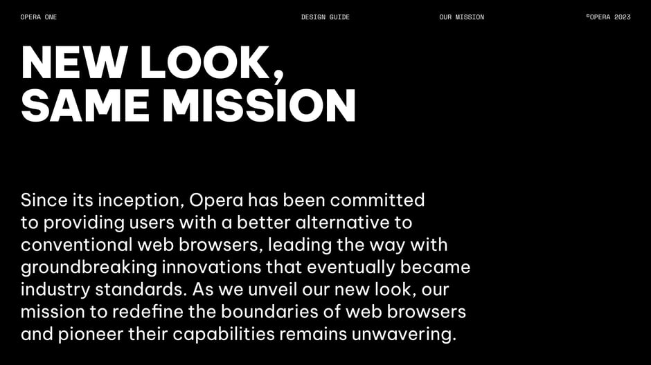 Opera One Design Guide 2023 — slide preview 4