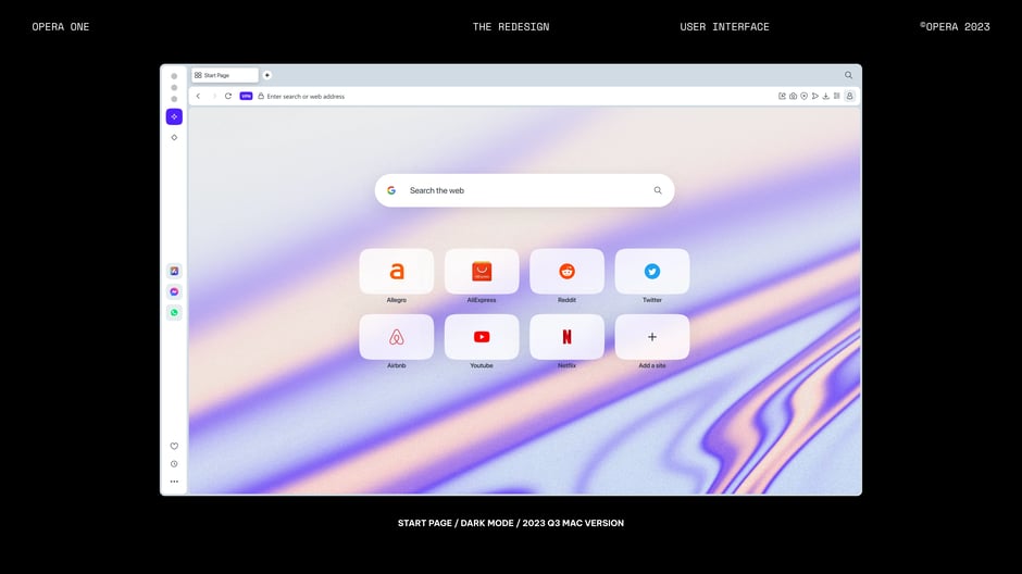 Start Page: Light Mode (2023 Q3 Mac)