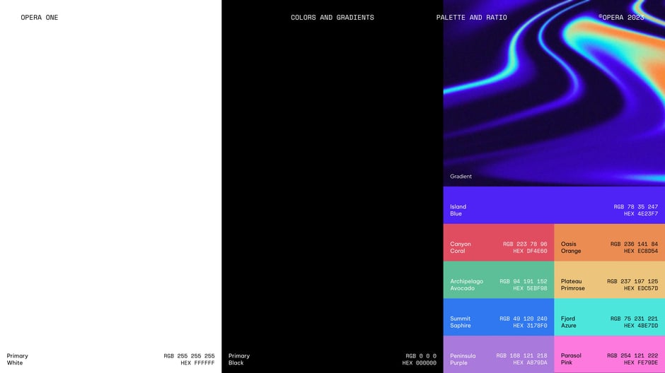 Named Palette, RGB/HEX, and Ratios
