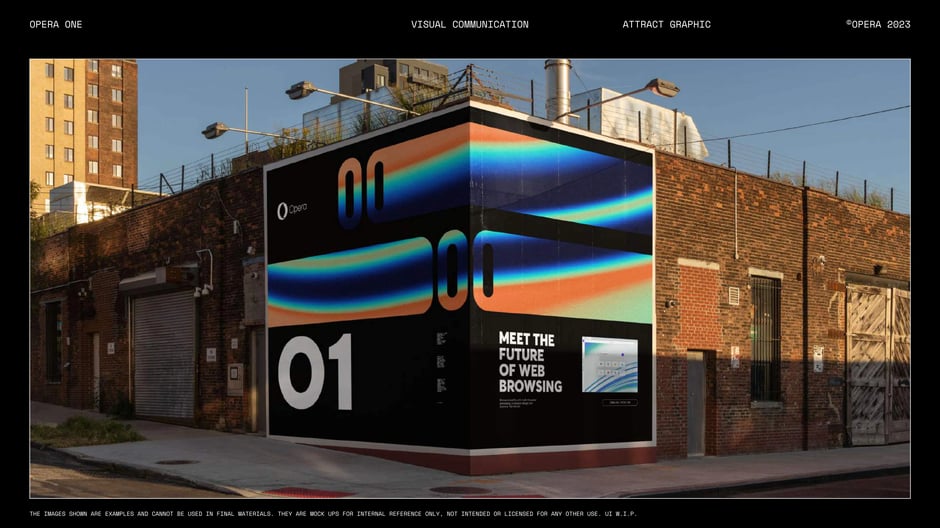 Large-format Mural: 'Meet the Future of Web Browsing'