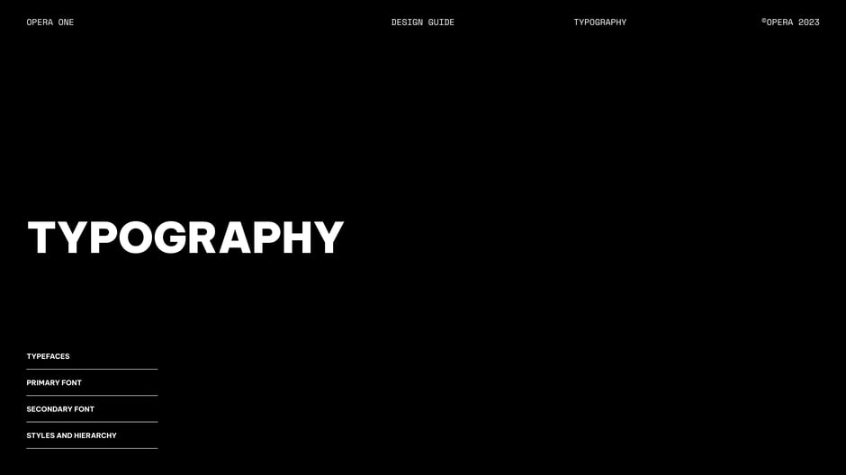 System: Primary and Secondary Fonts