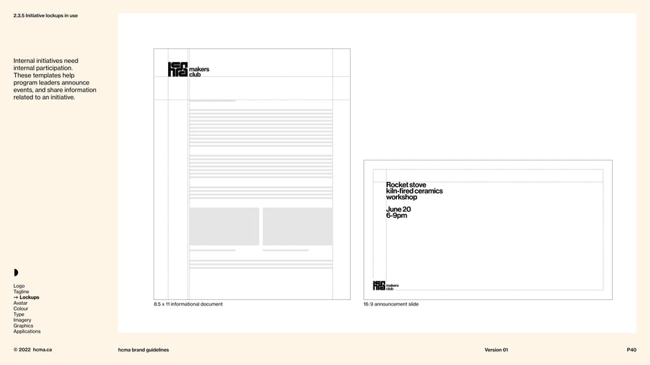 Initiative lockup templates for documents and slides