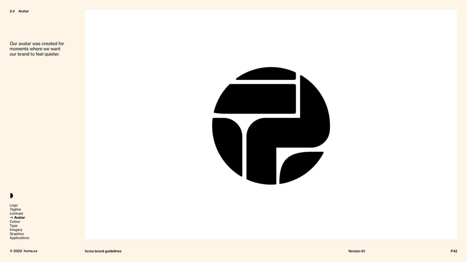 HCMA's avatar is a simplified circular mark derived