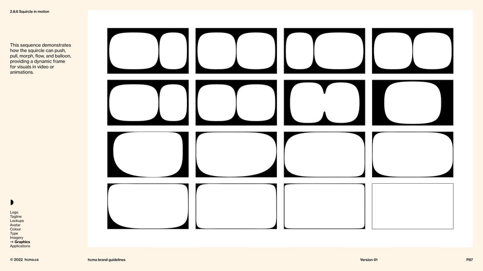 Squircle motion states for animation
