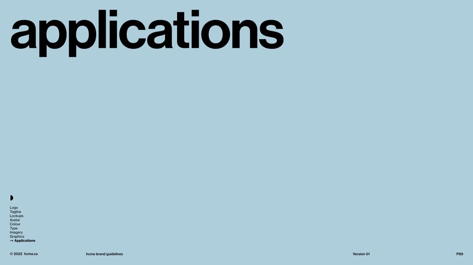 Section opener indicating the start of the Applications chapter