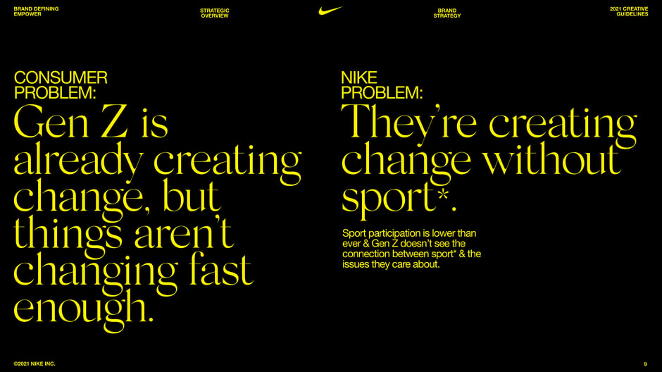 Problem: Gen Z wants change but not through sport