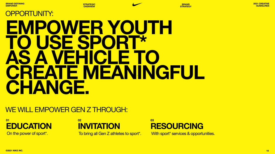 Opportunity: Empower youth to use sport as a vehicle for change